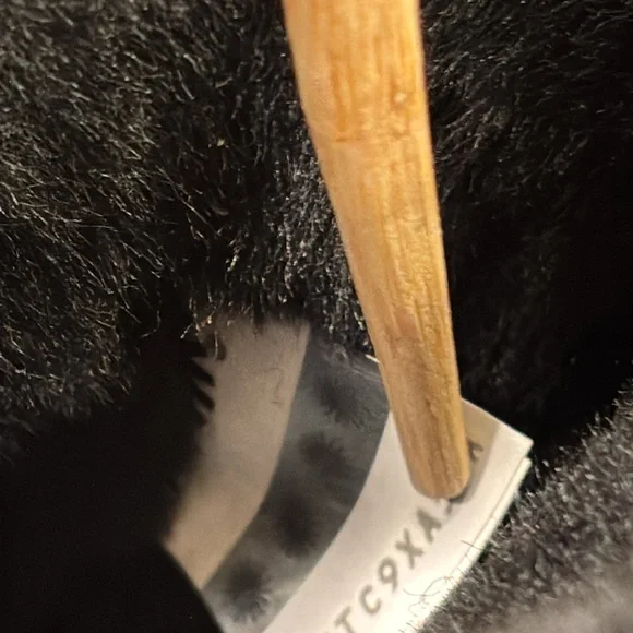 UGG Kristabelle Black Suede Boots, Lace Up Tassel size 7 - Picture 6 of 12